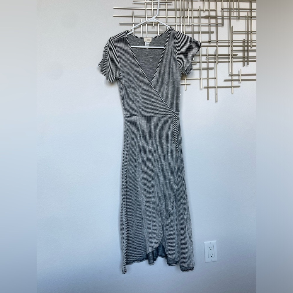 Gray midi dress